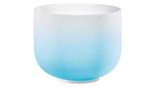 COLOR FROSTED CRYSTAL SINGING BOWLS (クリスタル・シンギングボウル) Throat Chakra / 10 inch