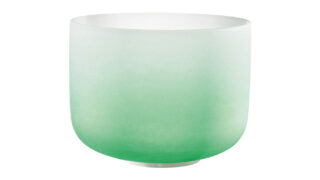 COLOR FROSTED CRYSTAL SINGING BOWLS (クリスタル・シンギングボウル) Heart Chakra / 11 inch