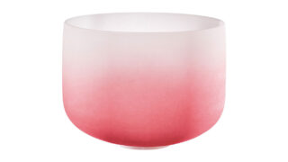 COLOR FROSTED CRYSTAL SINGING BOWLS (クリスタル・シンギングボウル) Root Chakra / 14 inch